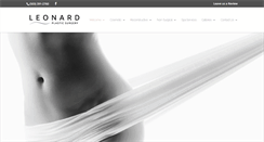 Desktop Screenshot of leonardplasticsurgery.com